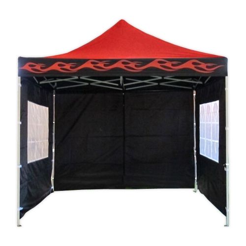 10' x 10' Premium Pop-Up Party Tent - Red Flame