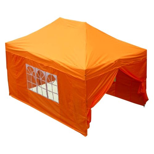 10' x 15' Deluxe Pop-Up Party Tent - Orange
