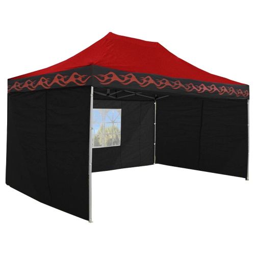 10' x 15' Premium Pop-Up Party Tent - Red Flame