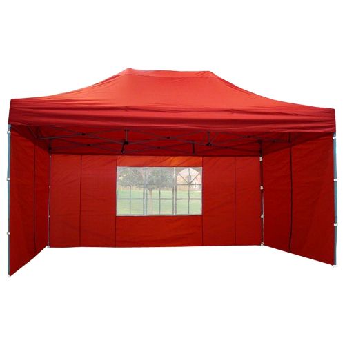 10' x 15' Premium Pop-Up Party Tent - Red