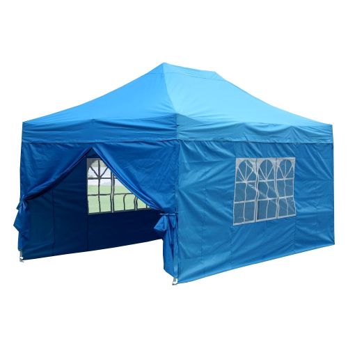 10' x 15' Premium Pop-Up Party Tent - Sky Blue
