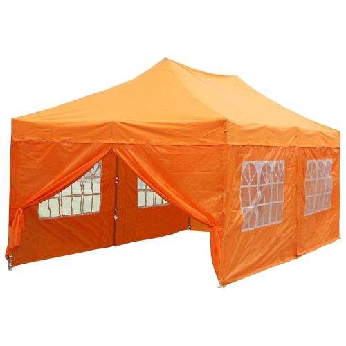 10' x 20' Deluxe Pop-Up Party Tent - Orange
