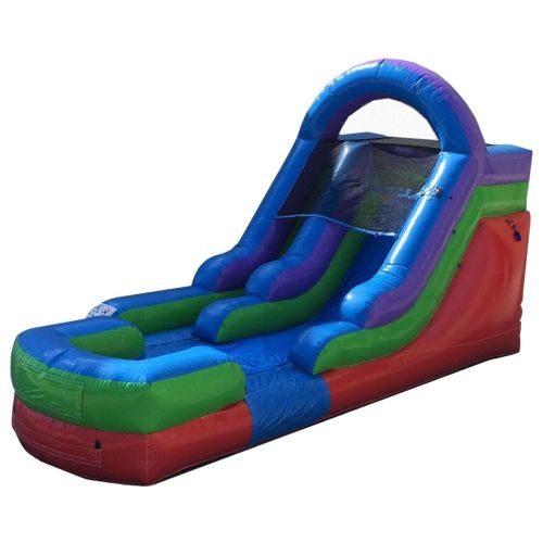 12' Inflatable Water Slide, Retro Rainbow