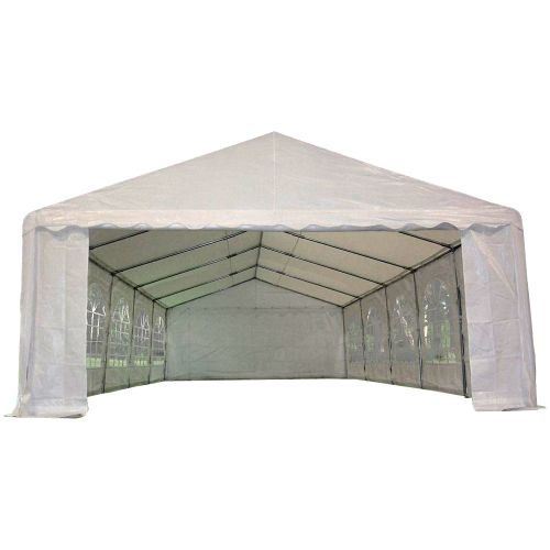 32' x 16' Heavy Duty Carport Shelter - White