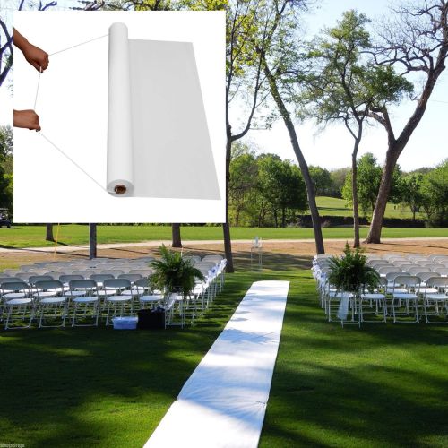 50ft White Wedding Walkway Aisle Runner
