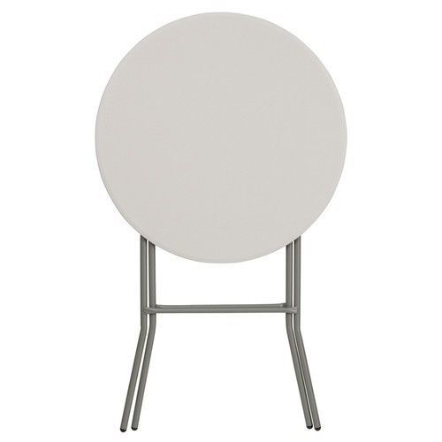 32" Portable White Folding Bar Stool Table (10-Pack)
