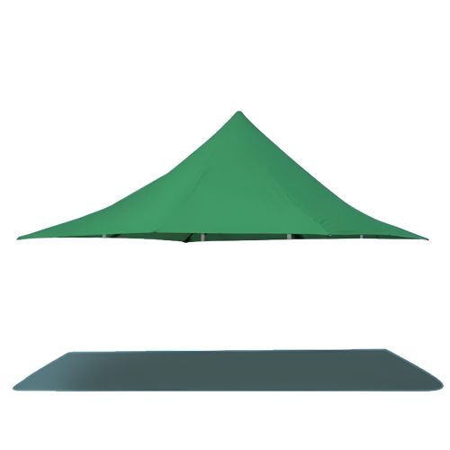 10' X 10' 50mm Commercial Pop-Up Fly Tent - Green