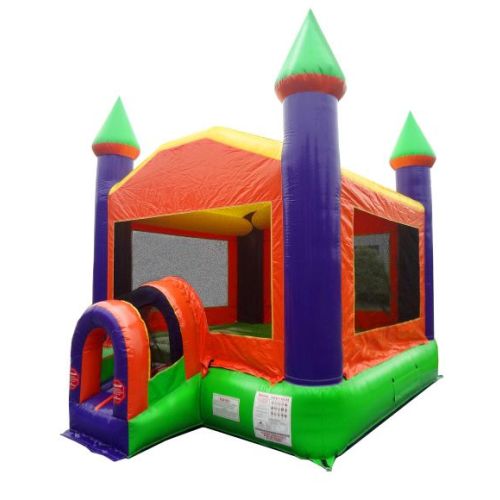 Inflatable Bounce House, Orange Castle