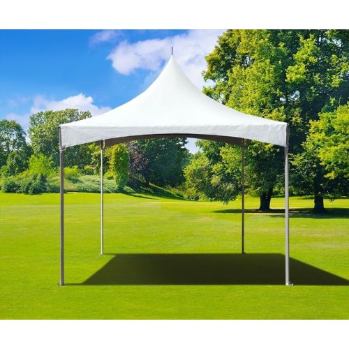 10' X 10' Commercial High Peak Tent - White