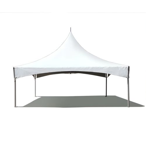 20' X 20' Commercial Twin Tube High Peak Tent - White