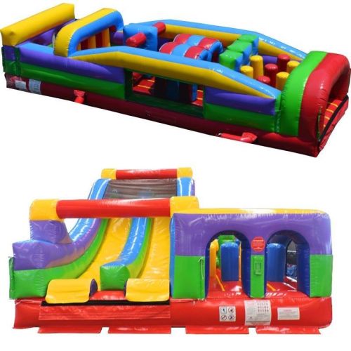Dual 7-Element Inflatable Obstacle Course