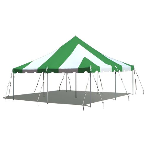 20' X 20' Commercial Aluminum Pole Tent - Green