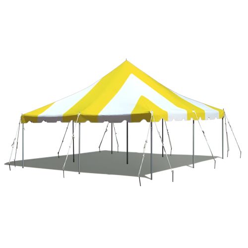 20' X 20' Commercial Aluminum Pole Tent - Yellow