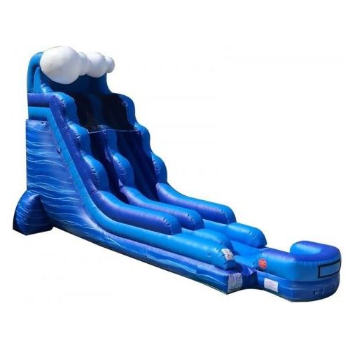 18' Inflatable Water Slide, Blue Marble Wave
