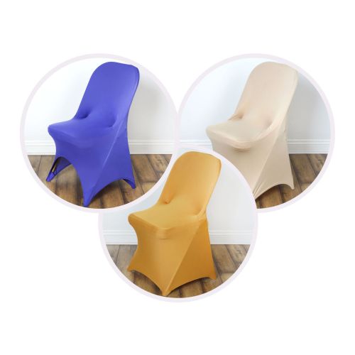 Spandex Fitted Folding Chair Covers - 100 Pieces