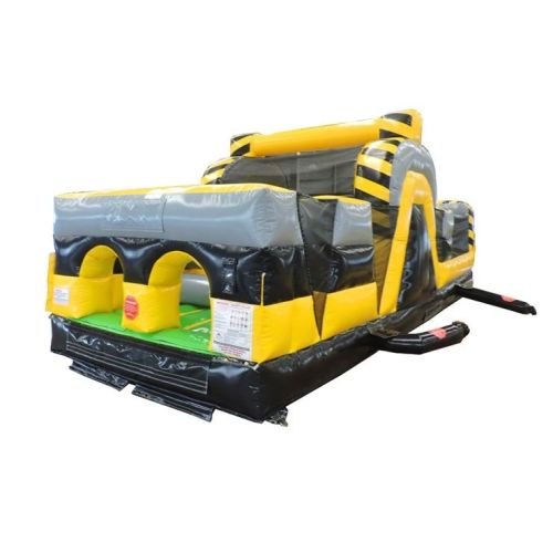 30' Inflatable Obstacle Course, Venom Yellow