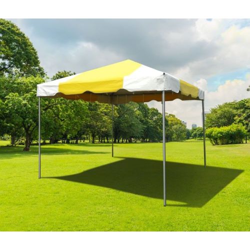 10' X 10' PVC Commercial Steel Frame Tent - Yellow