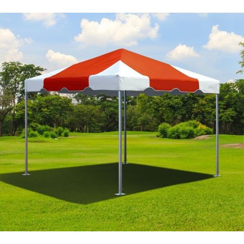 10' X 10' Commercial Aluminum Frame Tent - Red