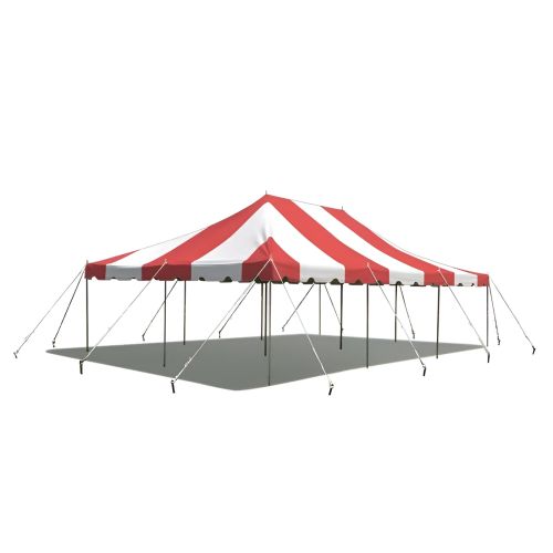 20' X 30' Commercial Steel Pole Tent - Red