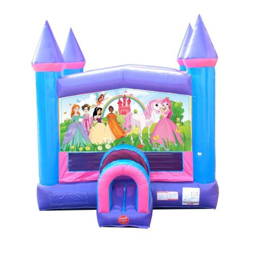 Modular Inflatable Bounce House, Pink Princess