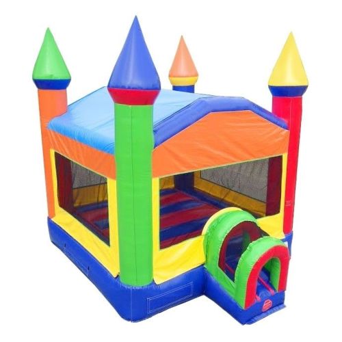 Kids Castle Inflatable Bounce House, Rainbow