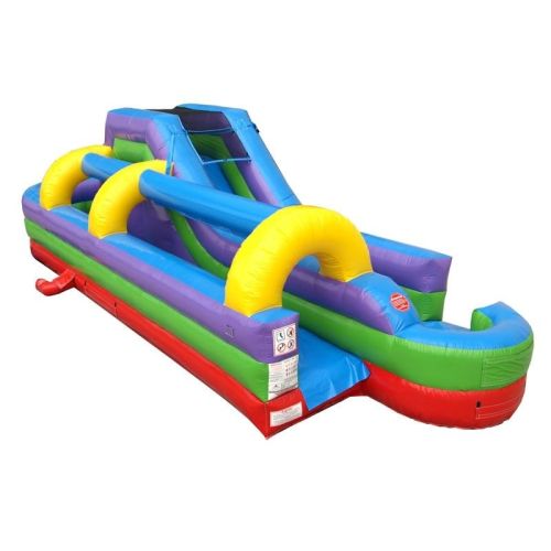 34' Inflatable Water Slip n' Slide, Retro Rainbow